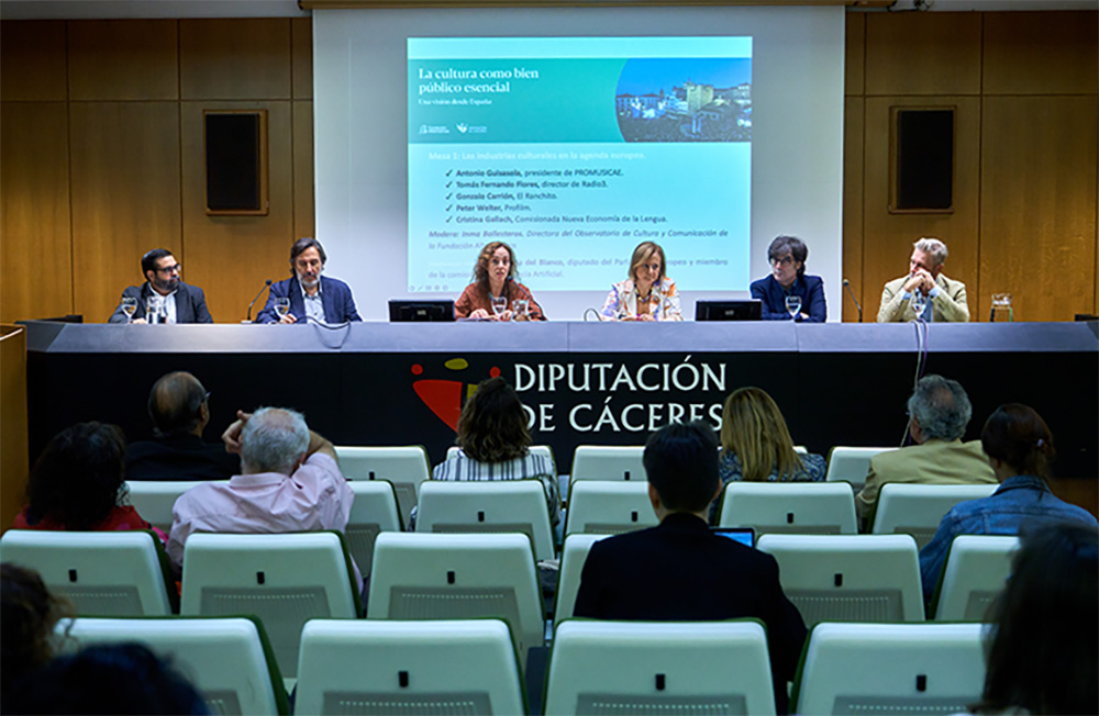 PROMUSICAE PARTICIPA EN LA JORNADA SOBRE CULTURA EN CÁCERES POR LA REUNIÓN INFORMAL DE MINISTROS POR LA PRESIDENCIA ESPAÑOLA DE LA UE