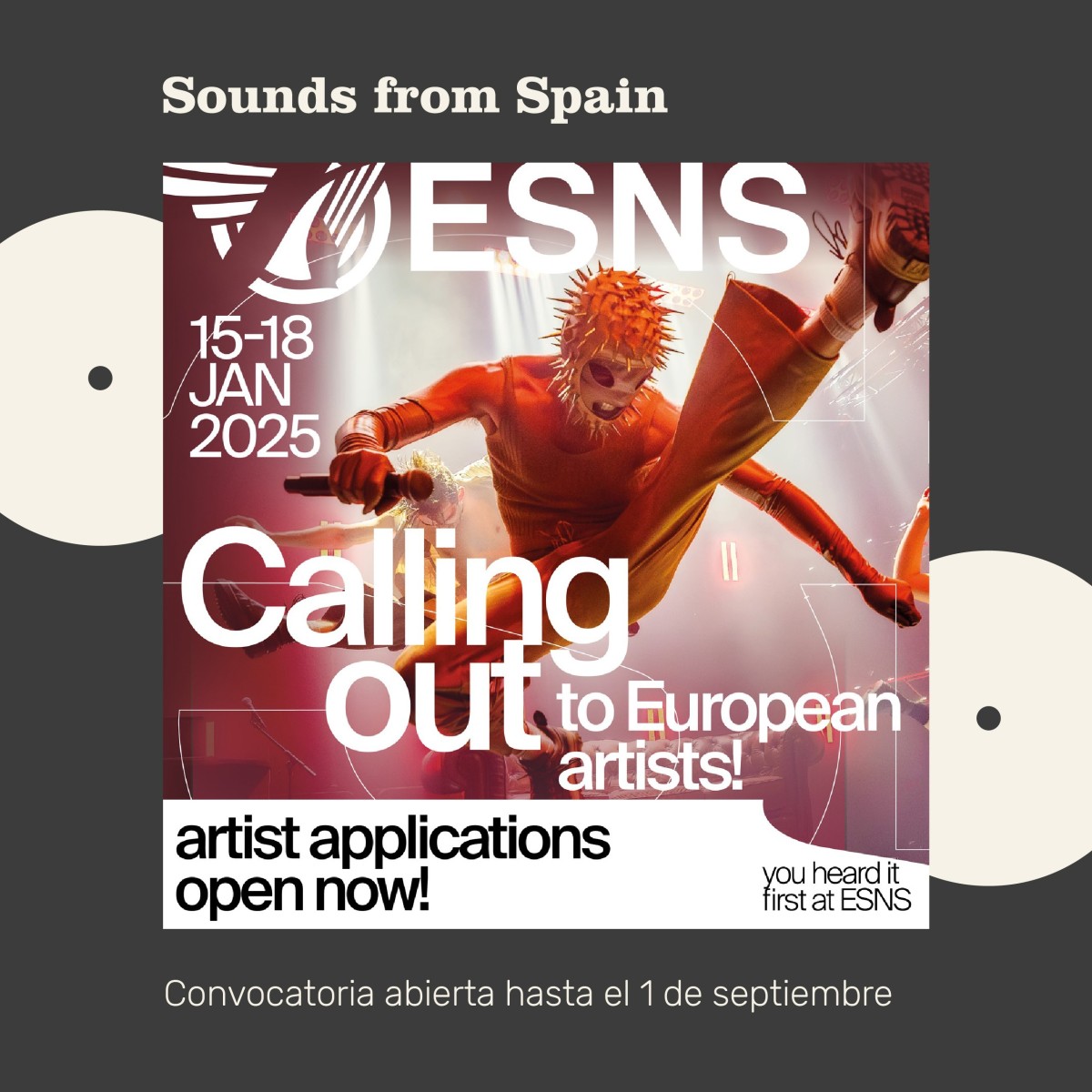 SOUNDS FROM SPAIN ESTARÁ PRESENTE POR PRIMERA VEZ EN ESNS 2025