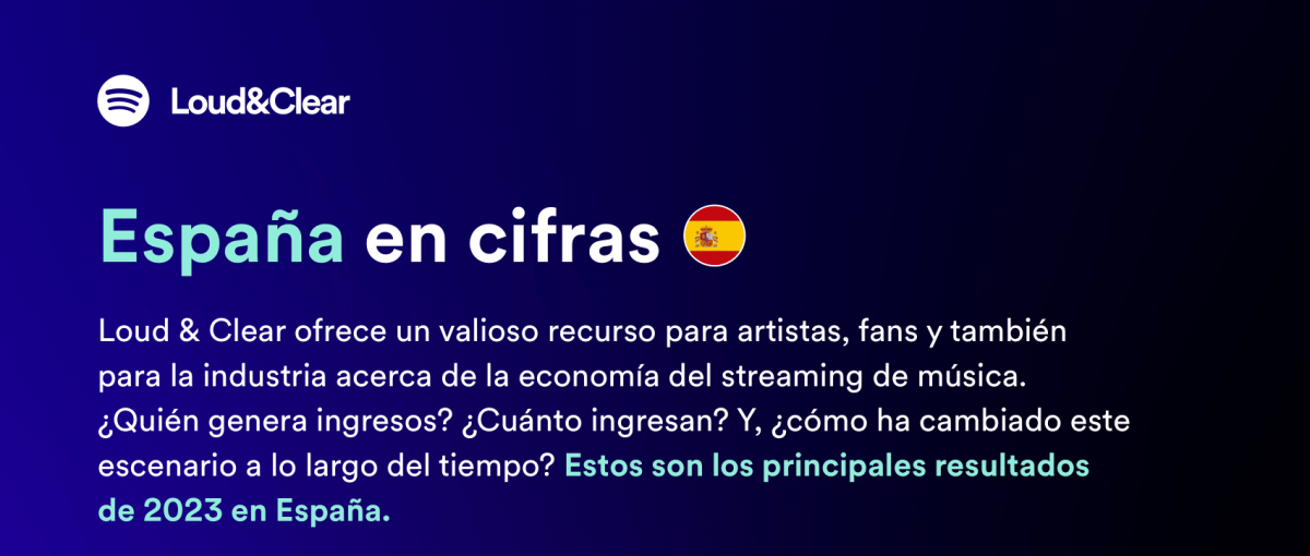 SPOTIFY PRESENTA POR PRIMERA VEZ LOS DATOS DE LOUD & CLEAR SOBRE LA ECONOMÍA DEL STREAMING EN ESPAÑA
