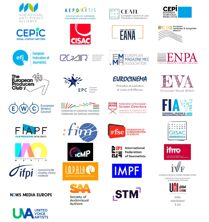 DECLARACIÓN CONJUNTA DE UNA COALICIÓN DE AUTORES, INTÉRPRETES Y OTROS TITULARES DE DERECHOS DE LOS SECTORES CULTURALES Y CREATIVOS DE LA UE RELATIVA AL TERCER BORRADOR DEL CÓDIGO DE BUENAS PRÁCTICAS DE PROVEEDORES DE IA GENERATIVA DE PROPÓSITO GENERAL