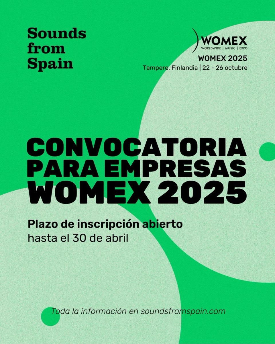 CONVOCATORIA SOUNDS FROM SPAIN WOMEX 2025