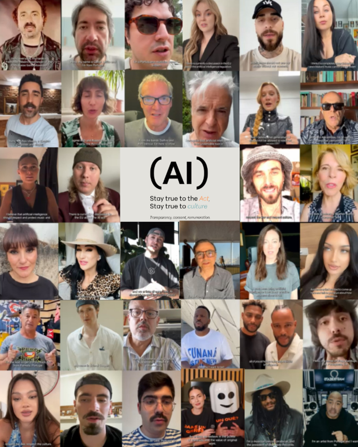 LOS ARTISTAS EUROPEOS SE UNEN EN UNA POTENTE INICIATIVA PARA APREMIAR A LOS LEGISLADORES A 'MANTENERSE FIELES A LA LEY [DE LA IA]'