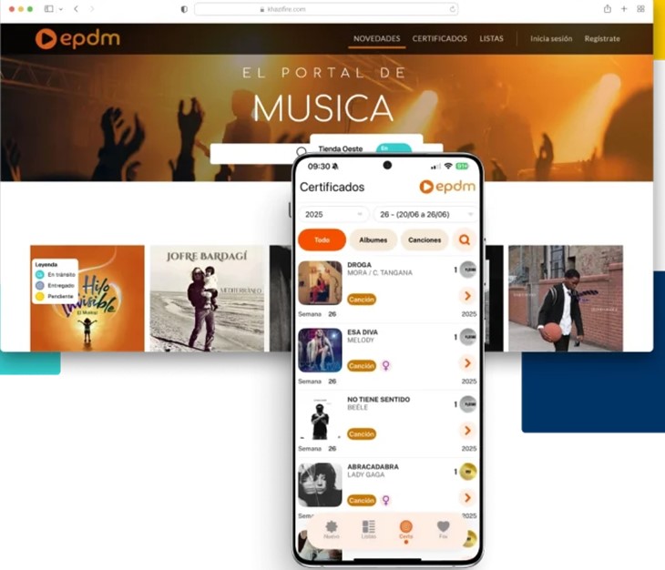 PROMUSICAE PRESENTA UNA NUEVA APP PARA MÓVIL DE EL PORTAL DE MÚSICA-EPDM