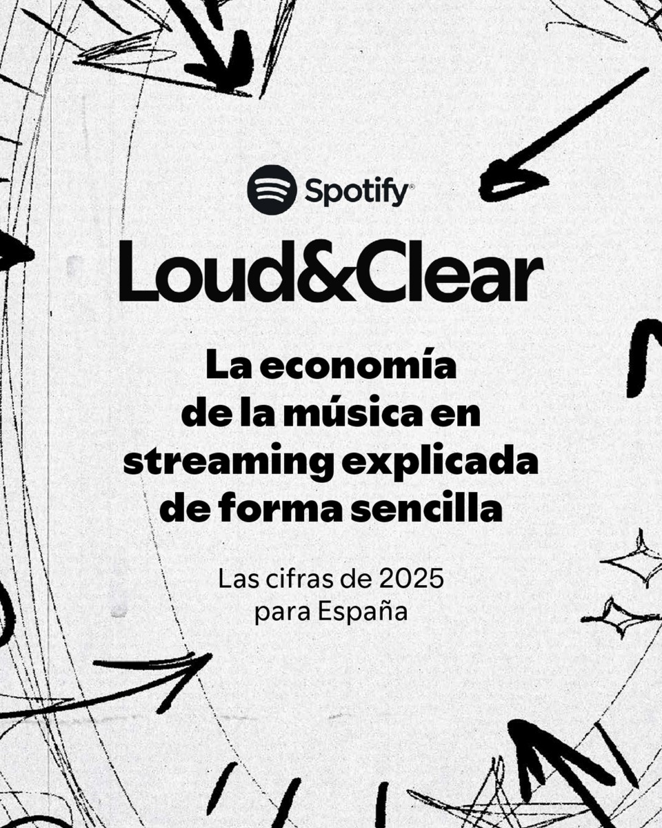 AUMENTAN LOS INGRESOS DE LA MÚSICA ESPAÑOLA EN SPOTIFY: LOS ARTISTAS DE ESPAÑA GENERARON 156 MILLONES DE EUROS EN ROYALTIES EN 2025