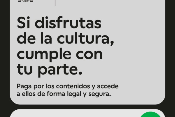 PROMUSICAE SE SUMA A LA CAMPAÑA DEL MINISTERIO DE CULTURA Y DEPORTE CONTRA LA PIRATERÍA CON LOS LEMAS #MEGUSTALOPAGO, #LOQUIEROLOPAGO Y #SOYFANLOPAGO