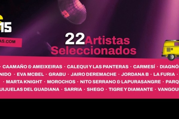 22 GRUPOS Y SOLISTAS SELECCIONADOS  PARA #GPS15 DE GIRANDO POR SALAS