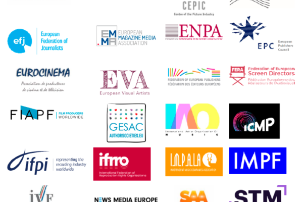 CARTA CONJUNTA DE LAS ORGANIZACIONES DE CREADORES Y TITULARES DE DERECHOS